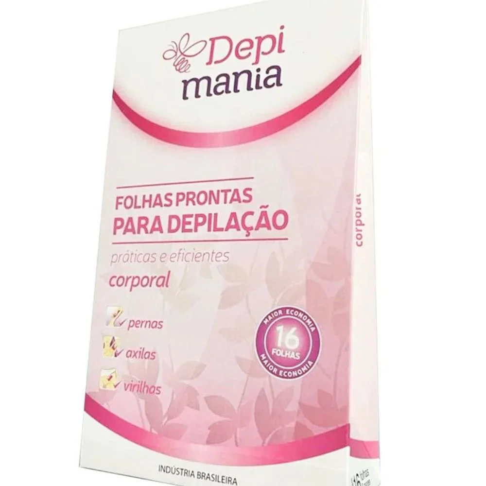 Folhas Prontas Para Depilação Facial Depi Mania