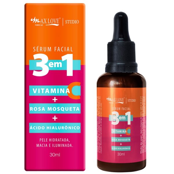 Max Love Sérum Facial 3 em 1 30ml