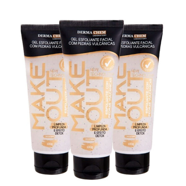 Gel Esfoliante Facial com Pedras Vulcânicas Make Out Dermachem 100ml - Imagem 2