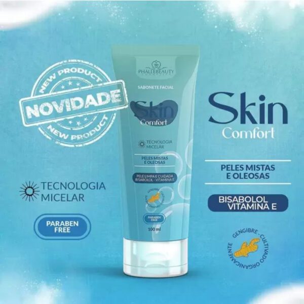 PhálleBeauty Sabonete Facial Skin Comfort 100ml - Imagem 5