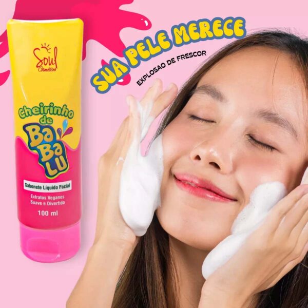 Sabonete Líquido Facial Babasoul Cheirinho De Chiclete 100ml - Imagem 2