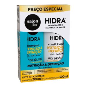 Kit Sham 300ml + Cond 300ml Salon Line Hidra Nutriçao & Definiçao