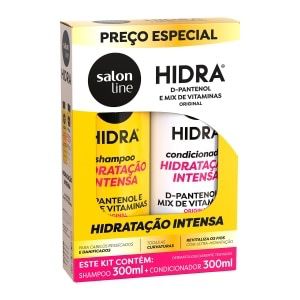 Kit Sham 300 ml + Cond 300ml Salon Line Hidra Hidrataçao Intensa