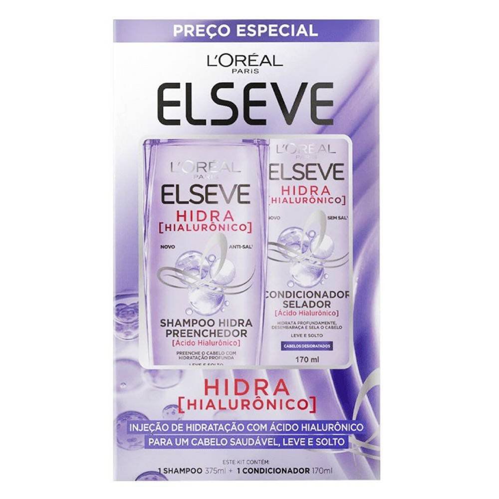 Kit Sha 375ml + Cond 170ml Elseve Hidra Hialuronico
