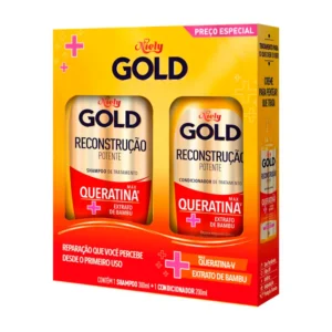Kit Sha 275ml + Cond 175ml Gold Queratina-V