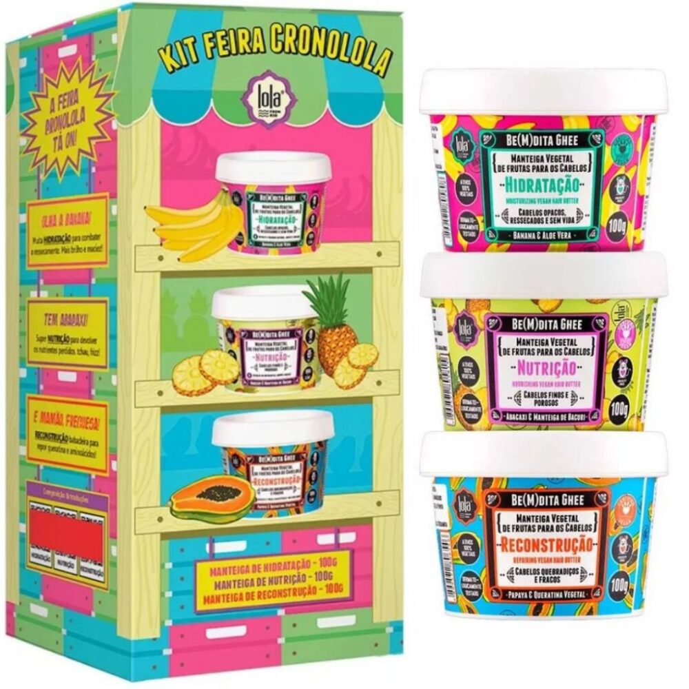 Kit Feira Cronolola Hidratação / Nutrição / Reconstrução 100g