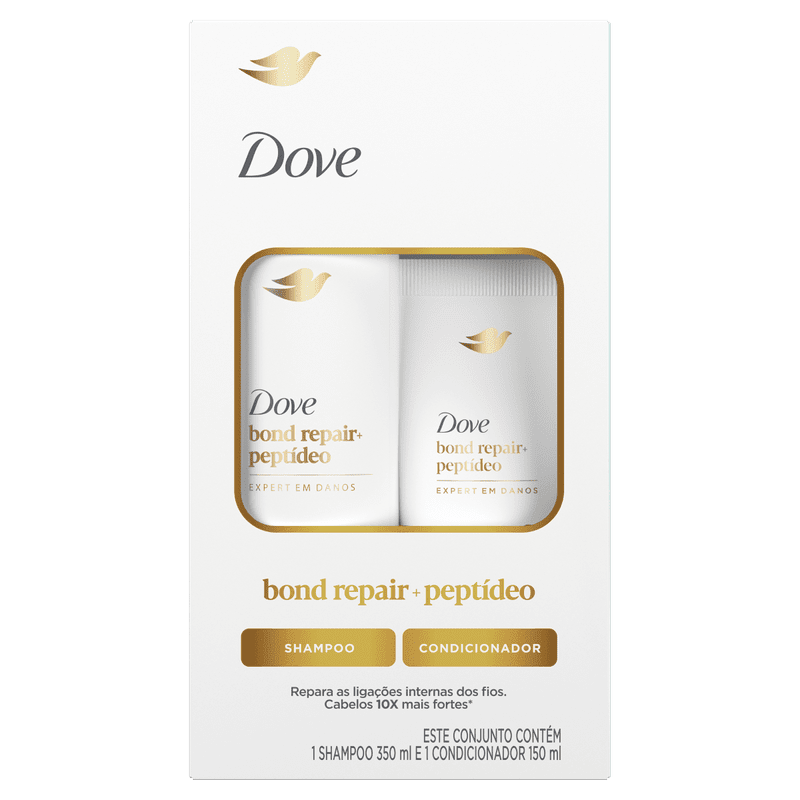 Dove Shampoo + Condicionador Bond Repair + Peptideo