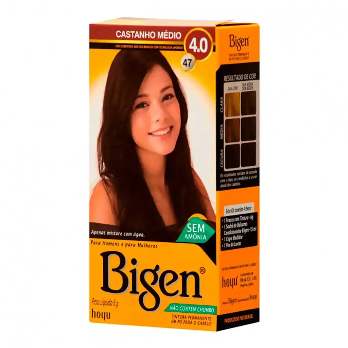 Bigen 4.0 Castanho Médio – Coloração Permanente Sem Amônia