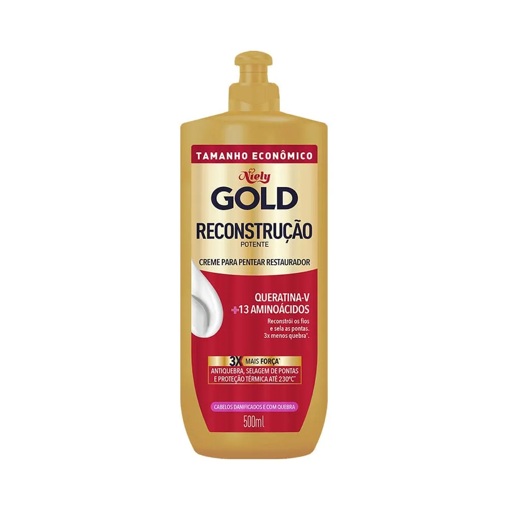 Creme para Pentear Gold Reconstrução Restaurador – Niely Gold