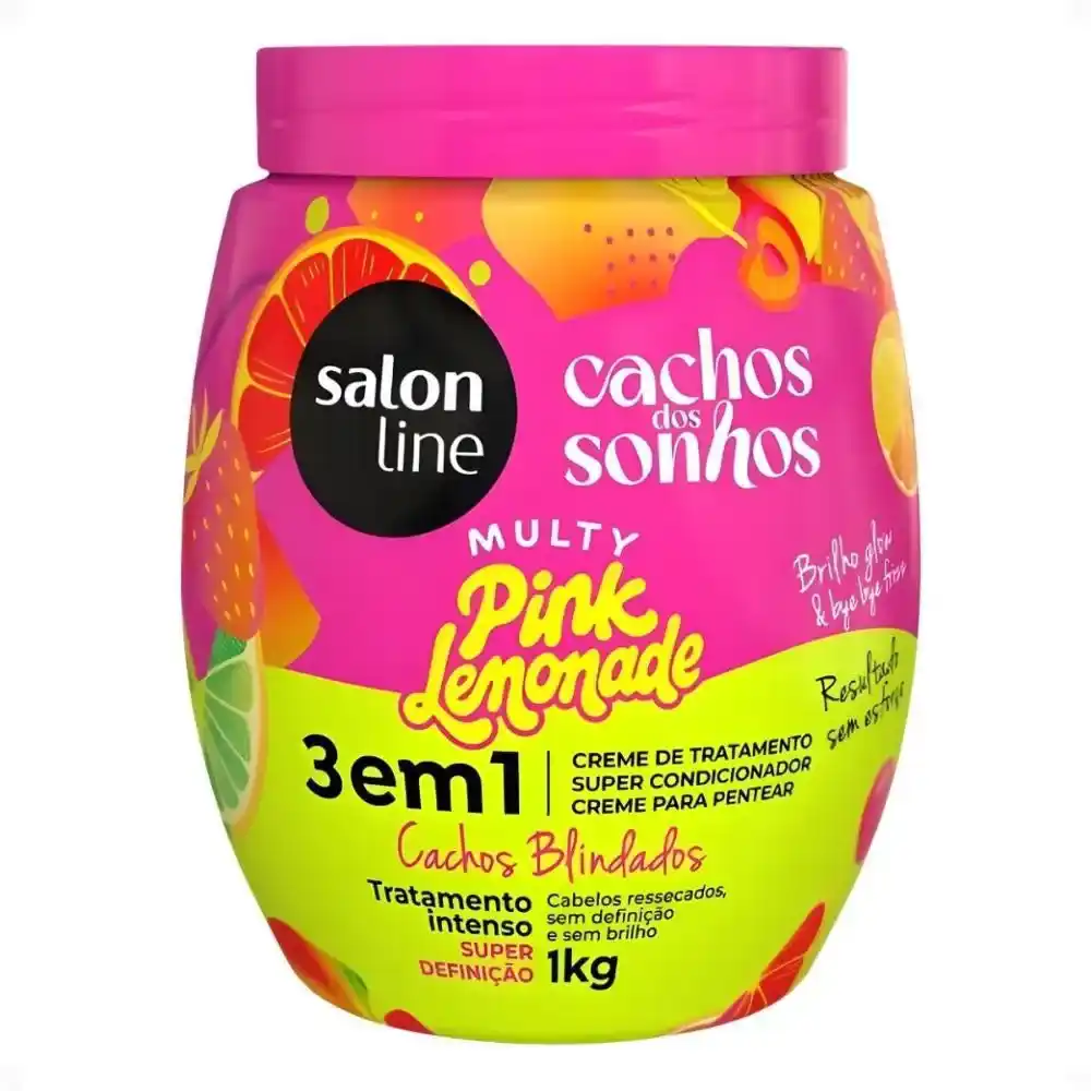 Salon Line – Cachos dos Sonhos Multy Pink Lemonade 3 em 1 1kg